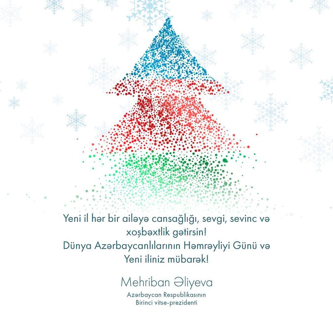 First VP Mehriban Aliyeva: May New Year bring every family health, love, joy and happiness! (PHOTO)