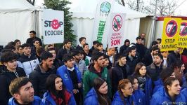 Продолжается мирная акция протеста на Лачинской дороге (ФОТО/ВИДЕО)