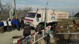 По Лачинской дороге проехали еще восемь автомобилей снабжения РМК (ФОТО)