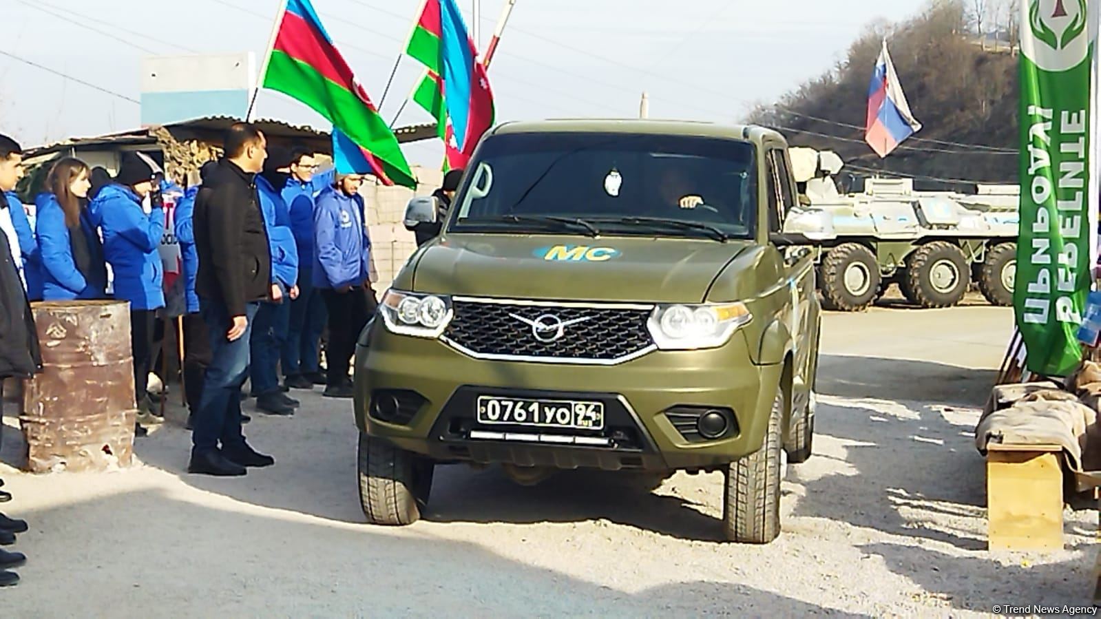 Сегодня по Лачинской дороге беспрепятственно проехали уже 20 машин (ФОТО)
