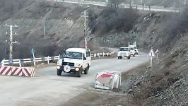 По Лачинской дороге беспрепятственно проехали автомобили Красного Креста (ФОТО)