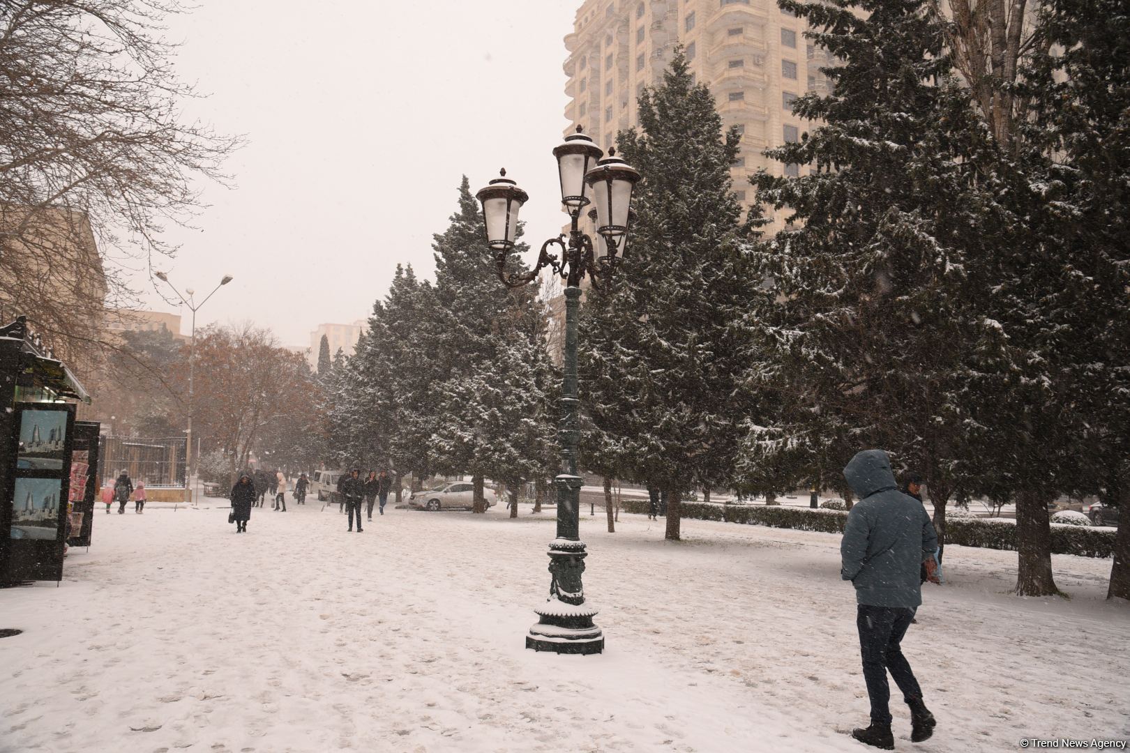 Заснеженный Баку (Фоторепортаж)