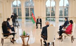 Президент Ильхам Алиев дал интервью местным телеканалам (ФОТО/ВИДЕО)