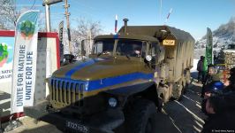 По Лачинской дороге беспрепятственно проехал автотранспорт РМК (ФОТО)