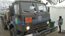 По Лачинской дороге беспрепятственно проехали десять транспортных средств РМК (ФОТО)