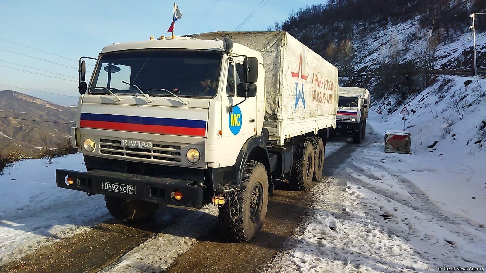 По Лачинской дороге беспрепятственно проехали 15 транспортных средств  РМК (ФОТО/ВИДЕО)