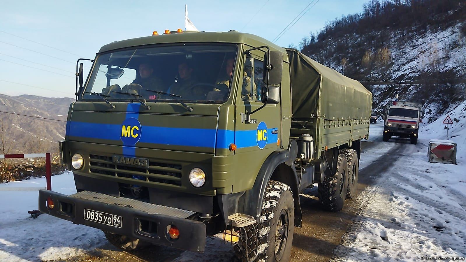 По Лачинской дороге беспрепятственно проехали 15 транспортных средств  РМК (ФОТО/ВИДЕО)