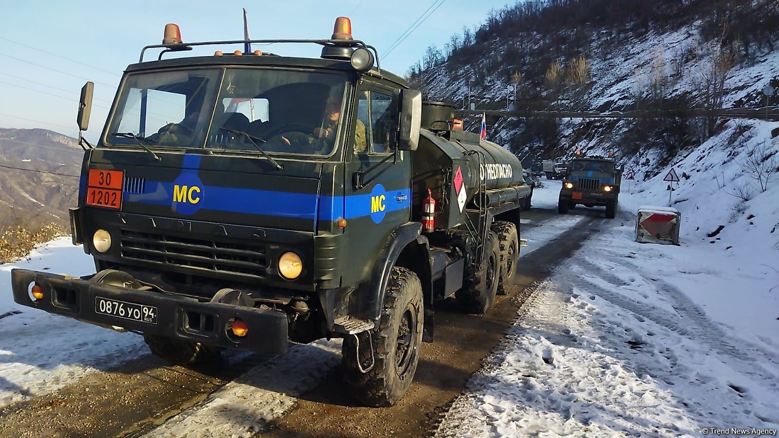 По Лачинской дороге беспрепятственно проехали 15 транспортных средств  РМК (ФОТО/ВИДЕО)
