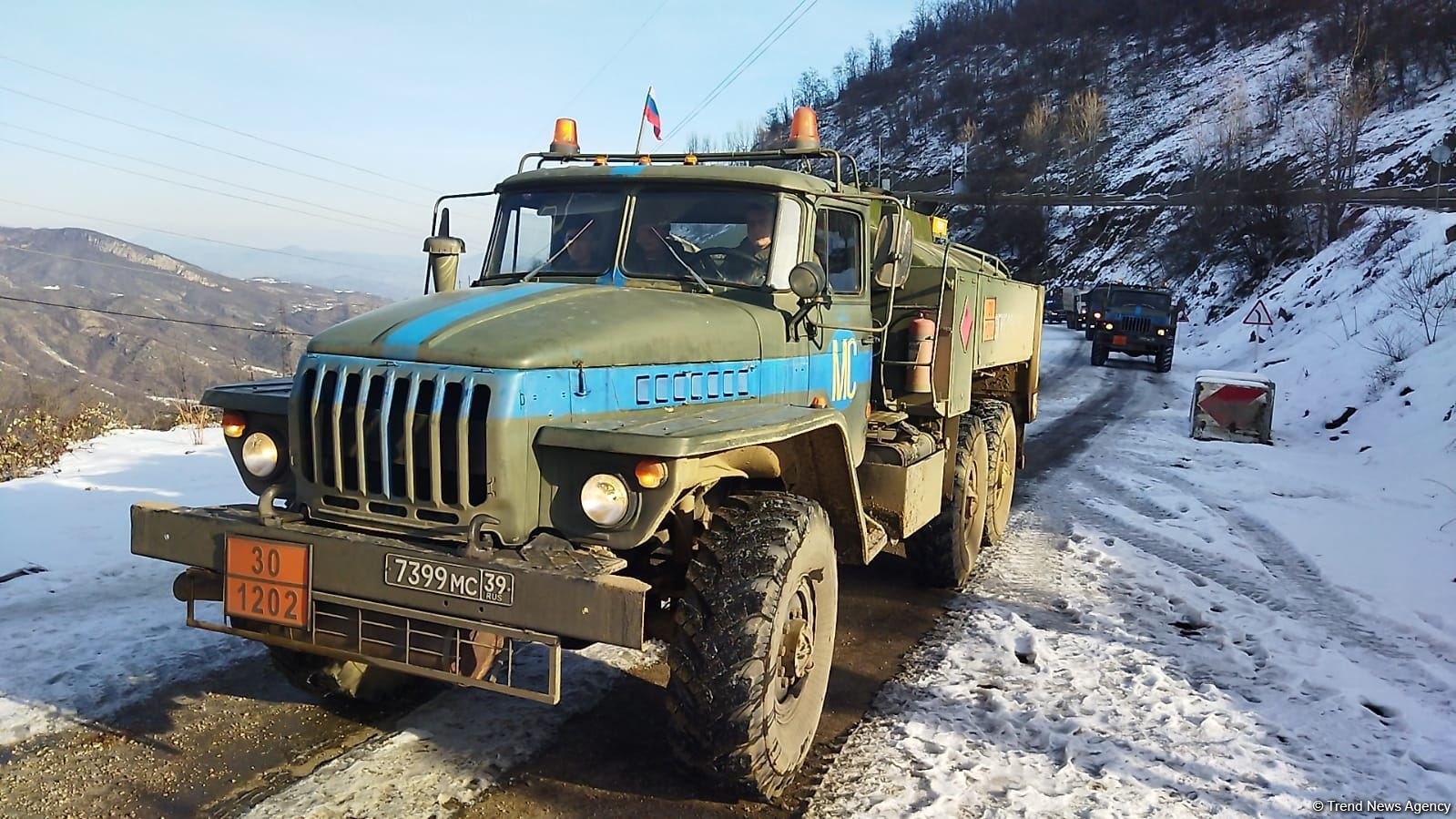 По Лачинской дороге беспрепятственно проехали 15 транспортных средств  РМК (ФОТО/ВИДЕО)