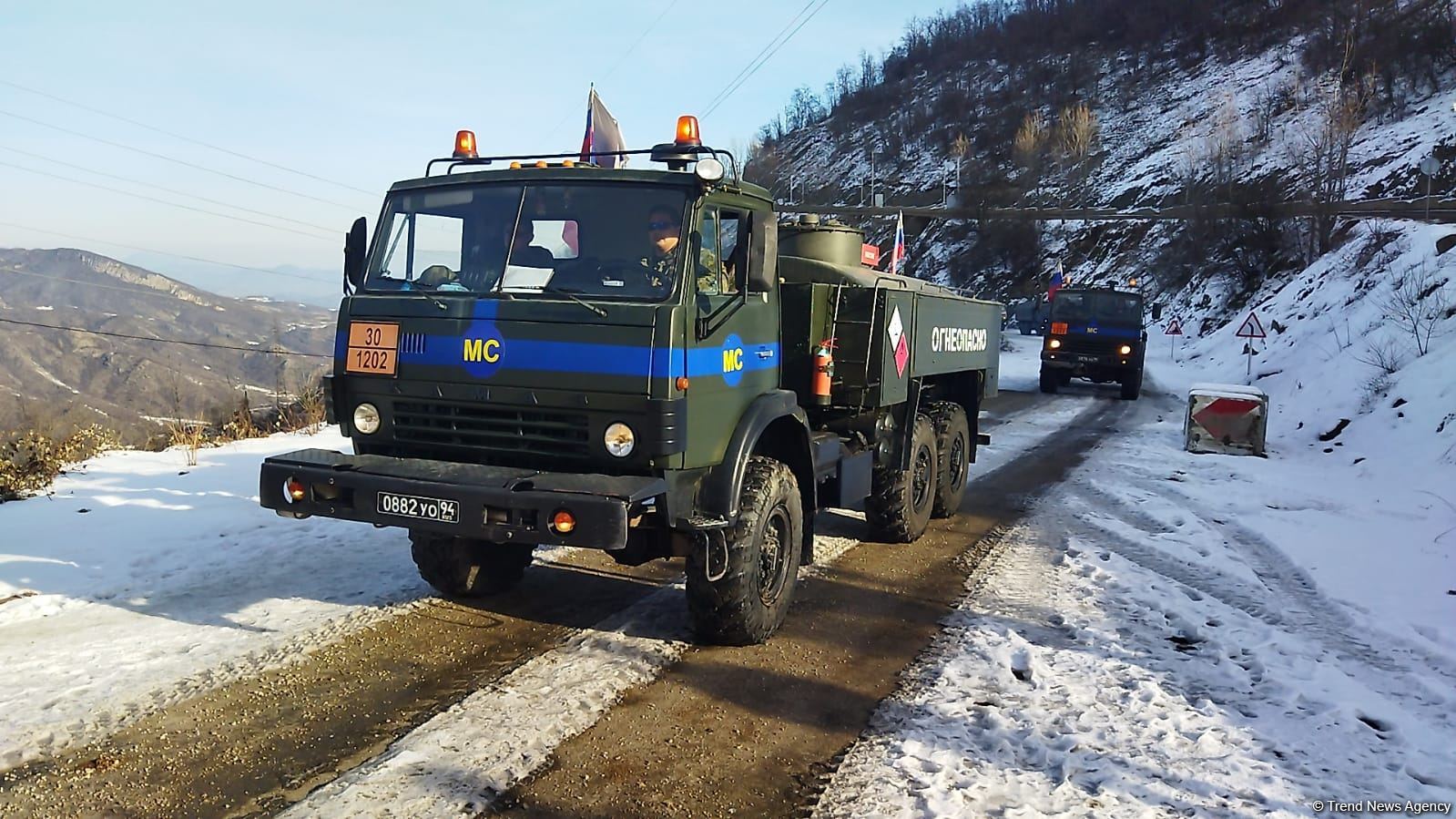 По Лачинской дороге беспрепятственно проехали 15 транспортных средств  РМК (ФОТО/ВИДЕО)