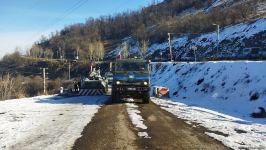 По Лачинской дороге проехала еще одна колонна грузовых автомашин РМК (ФОТО)