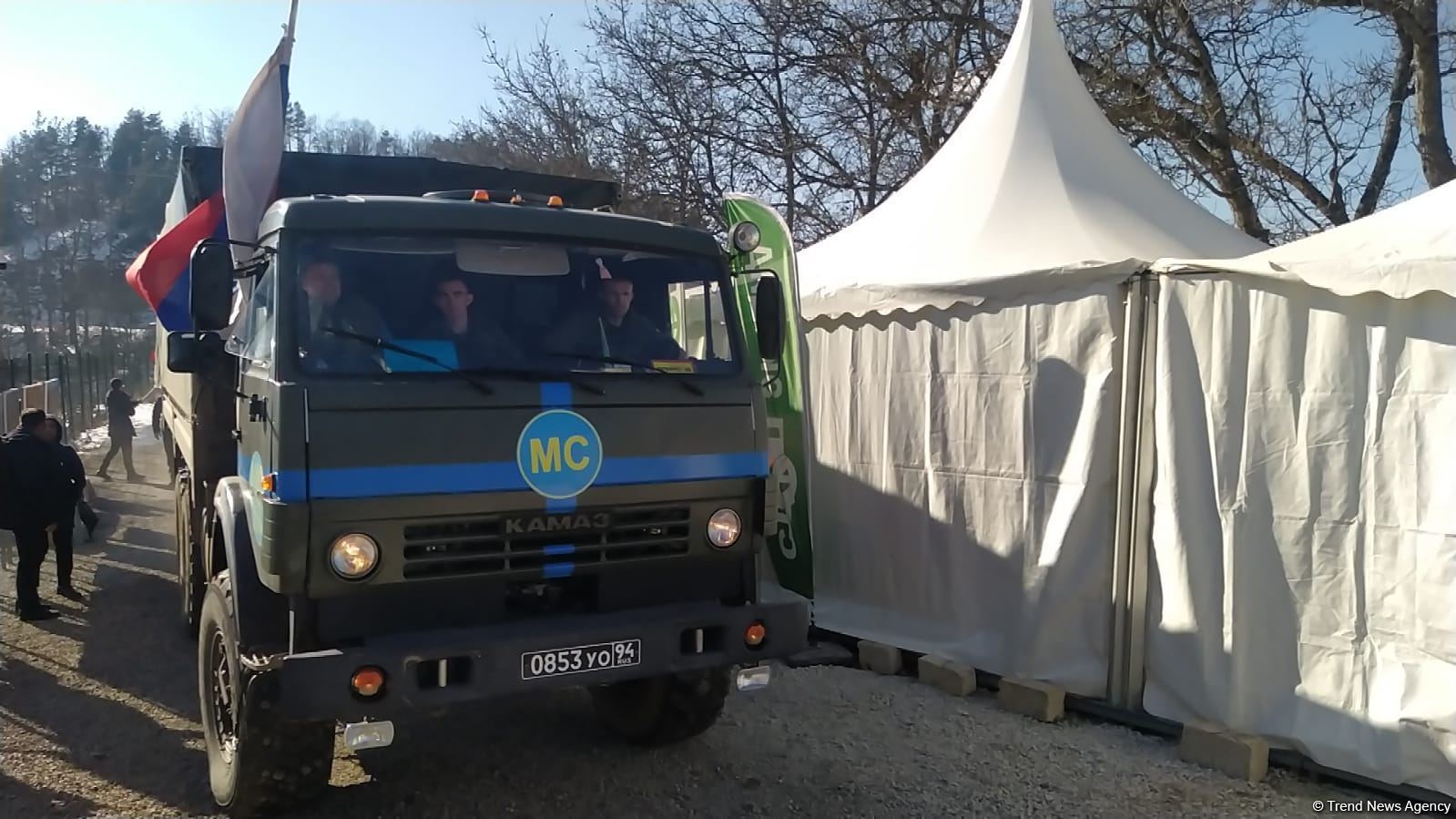 Russian peacekeepers' vehicles move freely along Azerbaijan's Lachin-Khankendi road (PHOTO)