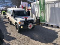 Four ICRC vehicles move freely along Azerbaijan's Lachin-Khankendi road (PHOTO)