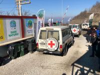 Four ICRC vehicles move freely along Azerbaijan's Lachin-Khankendi road (PHOTO)