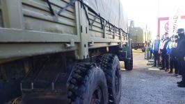 По Лачинской дороге беспрепятственно проехала колонна автомашин РМК (ФОТО)