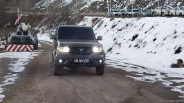 По Лачинской дороге беспрепятственно проехала колонна автомашин РМК (ФОТО)
