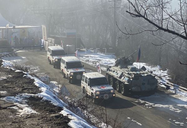 Five ICRC vehicles pass freely along Azerbaijan's Lachin-Khankendi road (PHOTO)