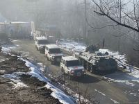 Five ICRC vehicles pass freely along Azerbaijan's Lachin-Khankendi road (PHOTO)