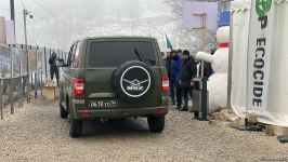 По Лачинской дороге беспрепятственно проехала легковая машина РМК (ФОТО)