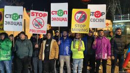 Мирная акция протеста на Лачинской дороге продолжается (ФОТО/ВИДЕО)