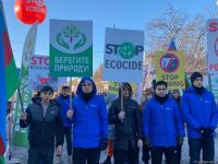 Мирная акция протеста на Лачинской дороге продолжается (ФОТО)
