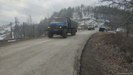 По Лачинской дороге беспрепятственно проехали еще 6 грузовых автомобилей РМК (ФОТО)