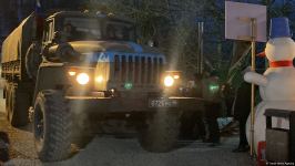 По Лачинской дороге беспрепятственно проехали еще два грузовых автомобиля миротворцев  (ФОТО/ВИДЕО)