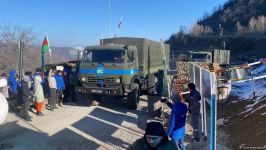 More vehicles of Russian peacekeepers pass freely along Azerbaijan's Lachin-Khankendi road (PHOTO/VIDEO)