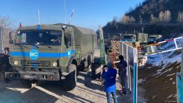 More vehicles of Russian peacekeepers pass freely along Azerbaijan's Lachin-Khankendi road (PHOTO/VIDEO)