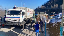 More vehicles of Russian peacekeepers pass freely along Azerbaijan's Lachin-Khankendi road (PHOTO/VIDEO)