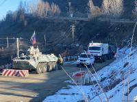 More vehicles of Russian peacekeepers pass freely along Azerbaijan's Lachin-Khankendi road (PHOTO/VIDEO)