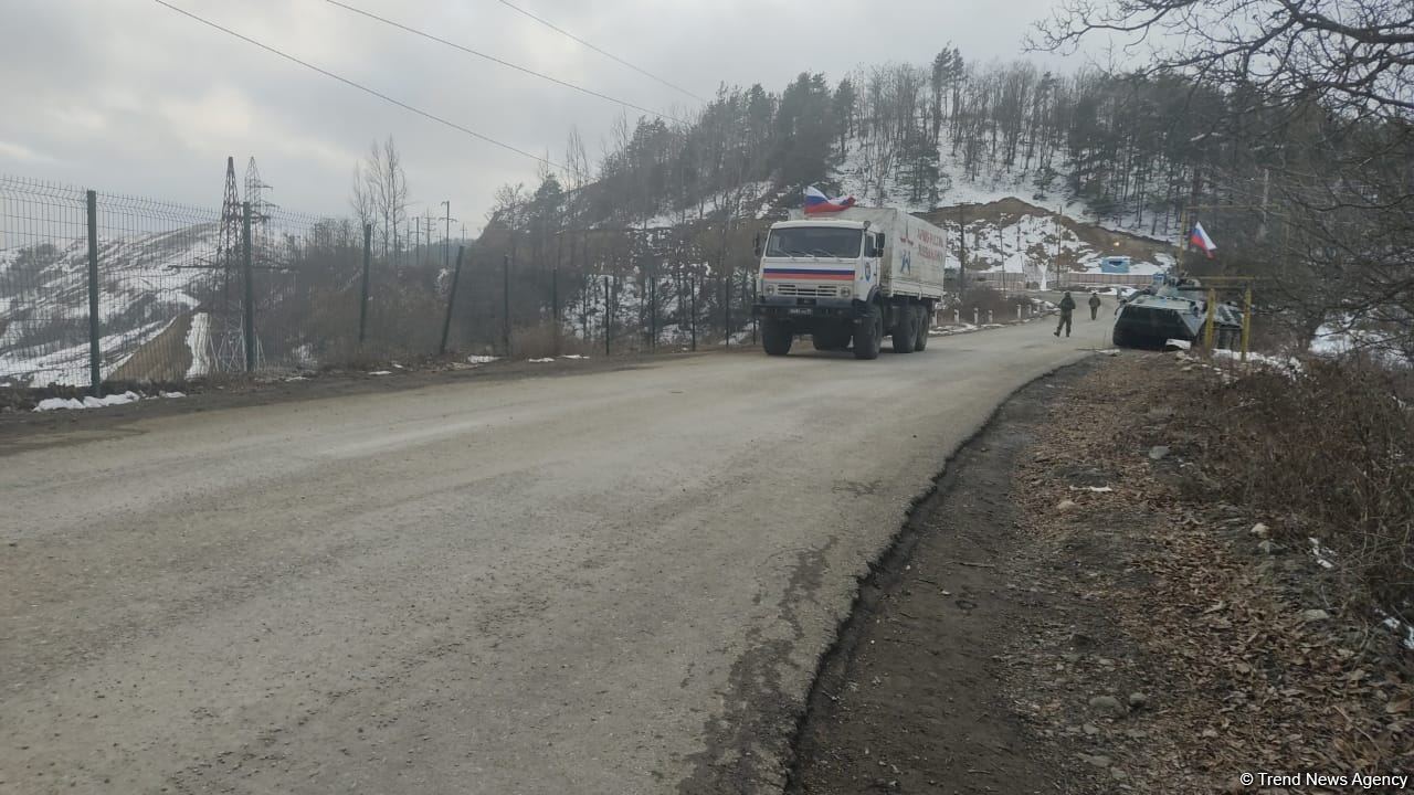 По Лачинской дороге беспрепятственно проехали еще 6 грузовых автомобилей РМК (ФОТО)