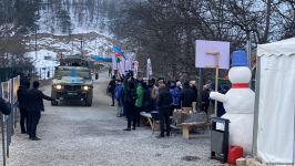 По Лачинской дороге проехали еще два грузовых автомобиля РМК