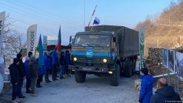 По Лачинской дороге беспрепятственно проехал грузовой автомобиль РМК (ФОТО)
