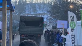 По Лачинской дороге беспрепятственно проехал грузовой автомобиль РМК (ФОТО)