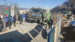 По Лачинской дороге беспрепятственно проехали 19 транспортных средств миротворцев (ФОТО)