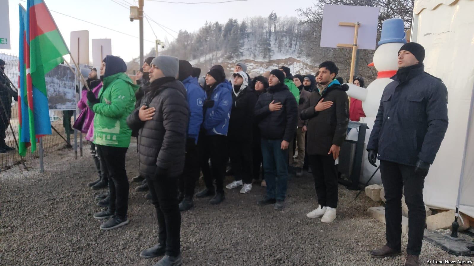 Акция азербайджанских экоактивистов на Лачинской дороге продолжается (ФОТО/ВИДЕО)