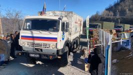 По Лачинской дороге проехала еще одна колонна автомобилей миротворцев (ФОТО)