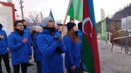 Акция азербайджанских экоактивистов на Лачинской дороге продолжается (ФОТО)