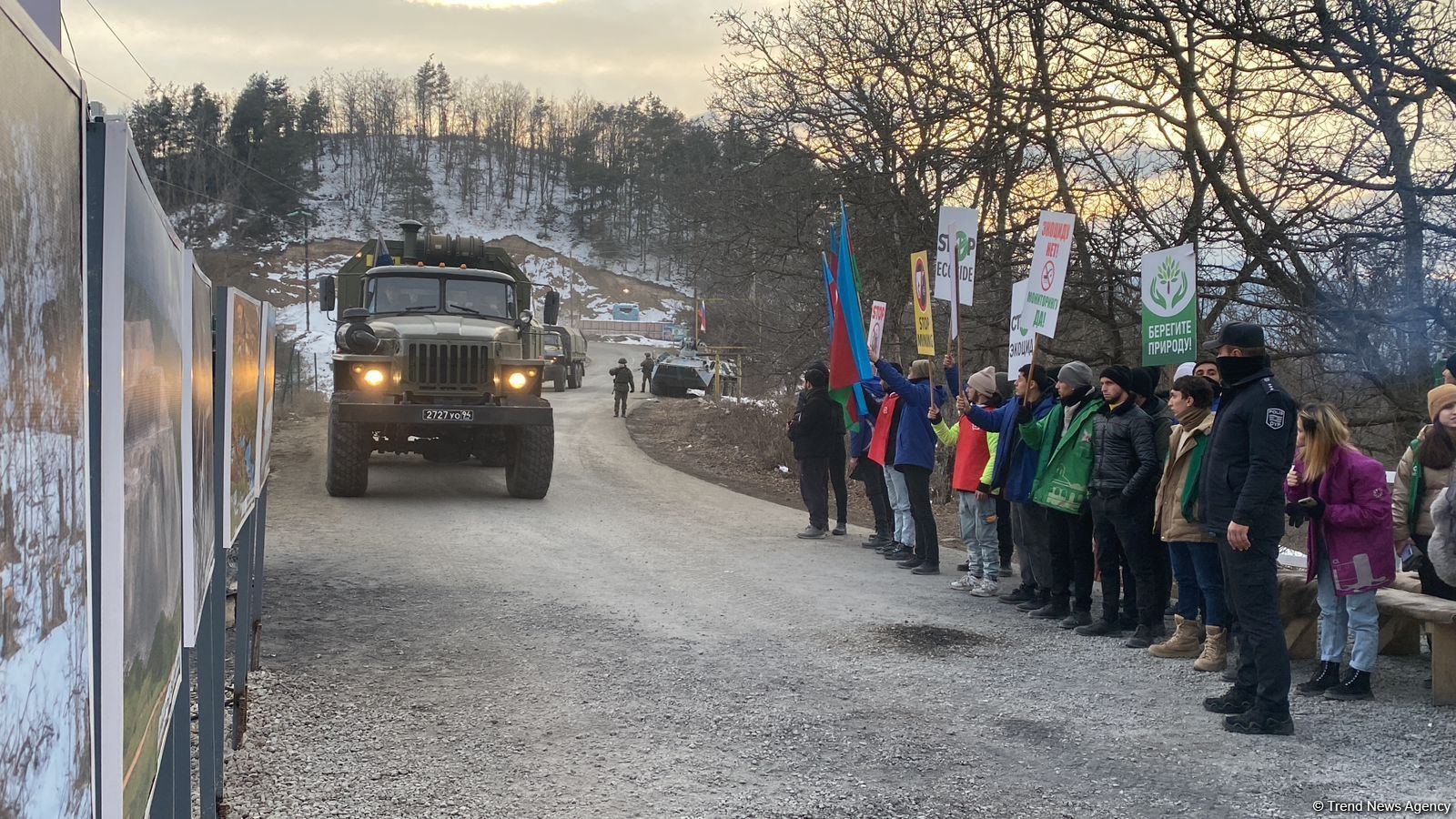 По Лачинской дороге проехали еще 8 автомобилей миротворцев (ФОТО)