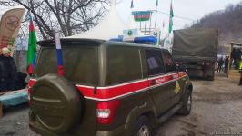 По Лачинской дороге проехала большая колонна автотранспорта РМК (ФОТО)