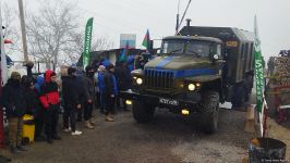По Лачинской дороге в обоих направлениях проехали автоколонны РМК (ФОТО)