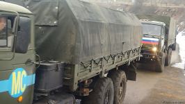 По Лачинской дороге проехали три автомобиля снабжения РМК (ФОТО)