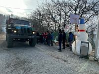 Convoy of Russian peacekeepers passes freely along Azerbaijan's Lachin-Khankendi road (PHOTO)