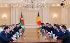 Состоялась встреча Президентов Азербайджана и Румынии в расширенном составе (ФОТО/ВИДЕО)