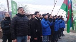 Акция азербайджанских экоактивистов на Лачинской дороге продолжается (ФОТО)