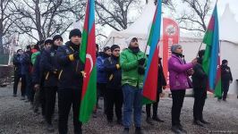 Акция азербайджанских экоактивистов на Лачинской дороге продолжается (ФОТО)