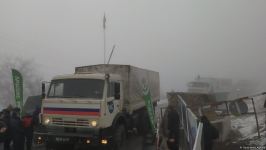 Сегодня по Лачинской дороге проехали 20 автомашин РМК (ФОТО)
