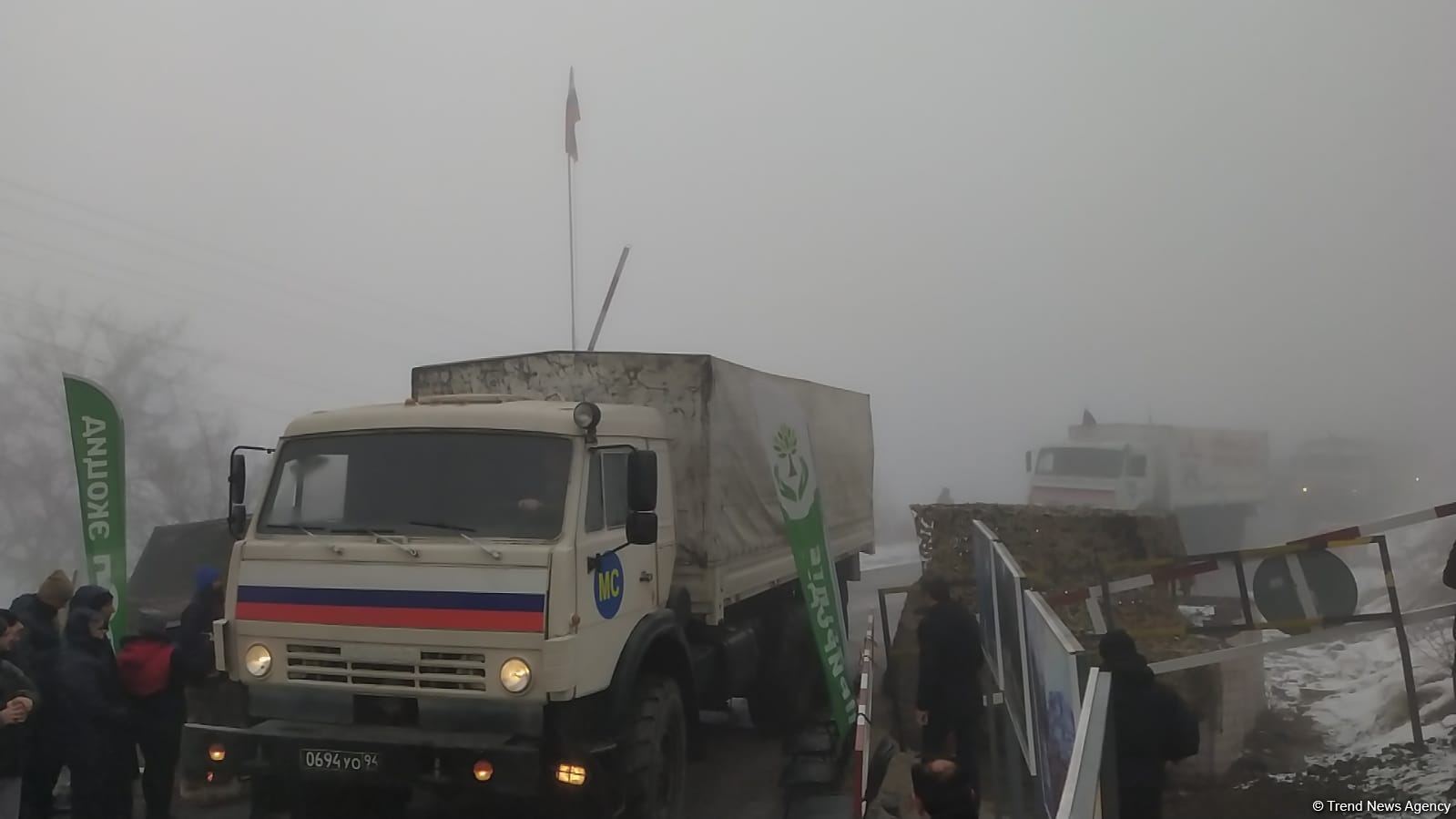 Сегодня по Лачинской дороге проехали 20 автомашин РМК (ФОТО)