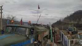 По Лачинской дороге беспрепятственно проехали 11 транспортных средств миротворцев (ФОТО)